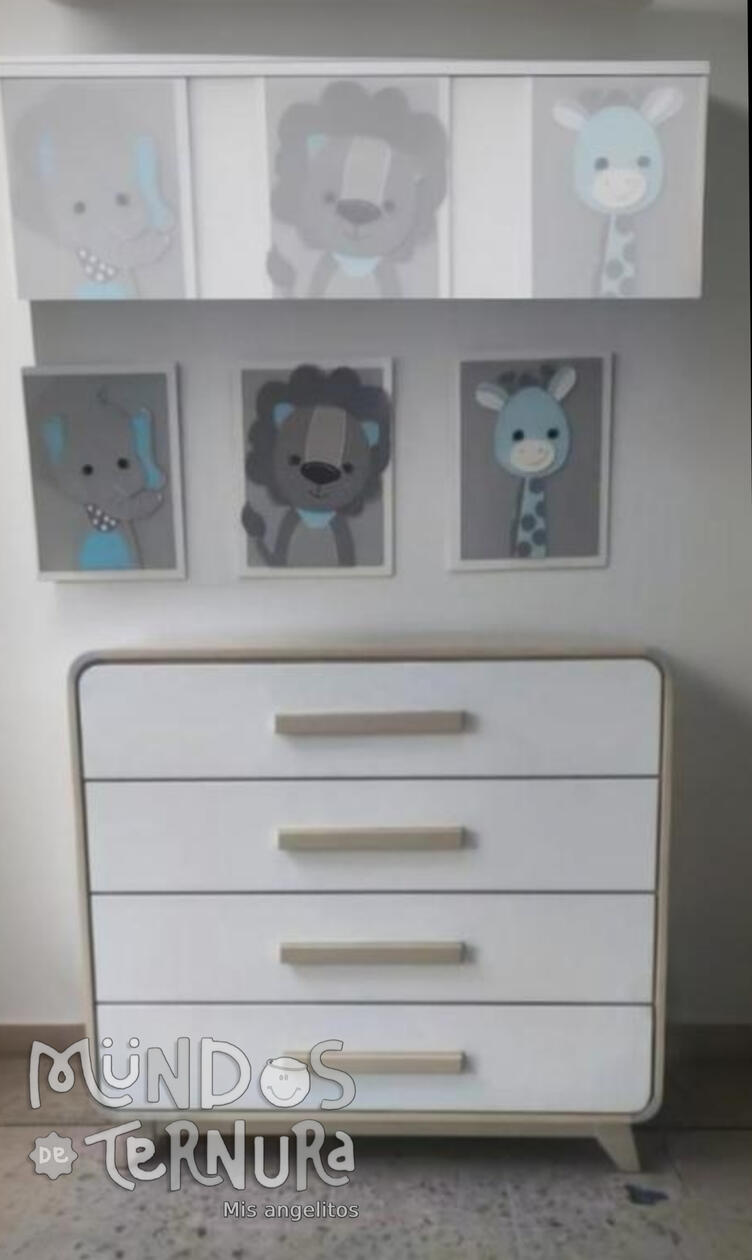 4 Gavetas. 1 m x 90 cm